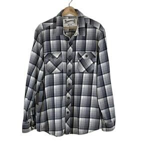 ROEBUCK & CO PLAID MEN'S FLANNEL SHIRT SIZE XL‎